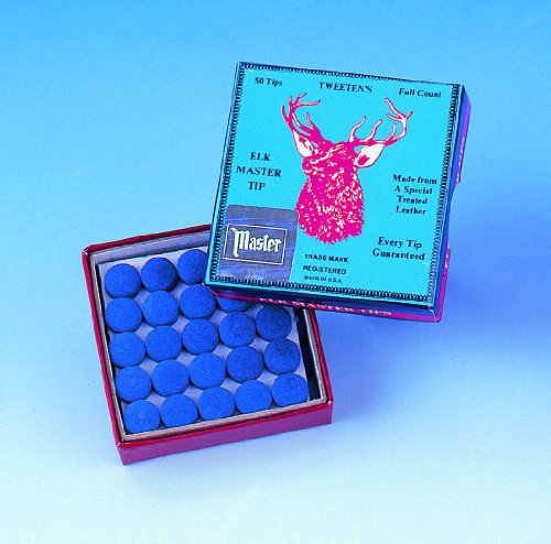 Elkmaster glue on snooker / pool cue tips - 9mm x 5