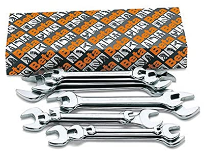 Beta 55/S8 - Juego de 8 llaves fijas de dos bocas abiertas (art. 55)