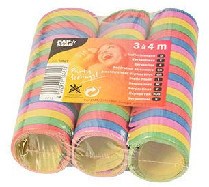 Papstar stelle filanti parati (3 pezzi da, 4 m)