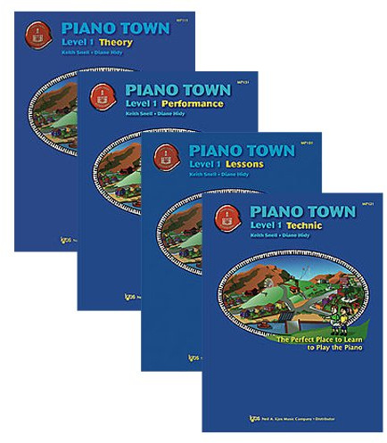 Piano Town Level 1 Learners Pack - Lesson, Theory, Performance and Technic Books