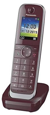 Panasonic KX-TGJA30EXR Mobilteil inkl. Ladeschale, Weinrot