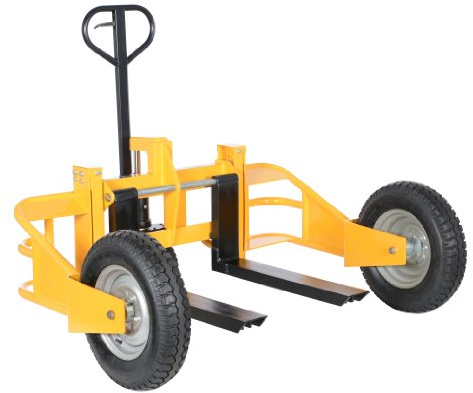 Vestil ALL-T-HD Steel All-Terrain Pallet Truck 32 In. Fork Length 2500 Lb. Capacity Yellow