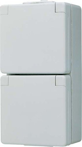 Jung 622NAWW Schuko-Steckdose 2-Fach NA