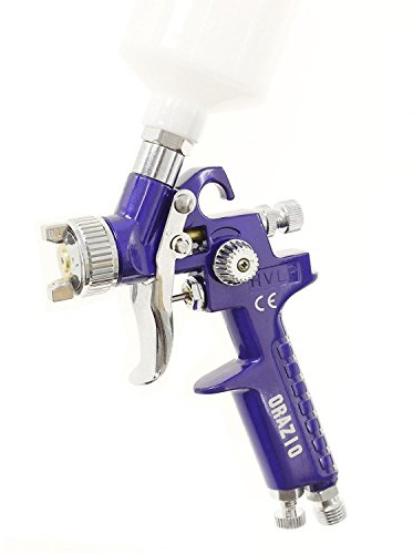Orazio Mini Pistola Pulverizadora Pintura HVLP 100CC 0,5mm Boquilla de Cobre Gravedad de Aluminio Compresor de Aire Herramienta para Auto Muebles Recubrimiento Rociado 22145605