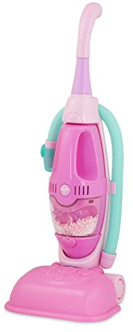 Battat PC2238Z 2-in-1 Staubsauger Kinder und Handstaubsauger mit realistischen Geräuschen – Spielzeug für Mädchen und Jungen ab 3 Jahre, Boys, Rosa,hell Rosa,hell Grün, Kindergröße