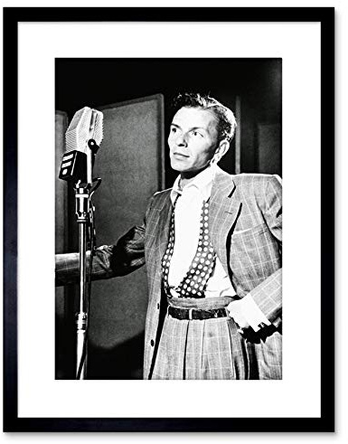 VINTAGE PHOTO SINGER FRANK SINATRA NEW YORK FRAMED ART PRINT POSTER F97X12437