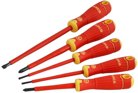 BAHCOFIT Insulated Screwdriver Set, 5 Piece