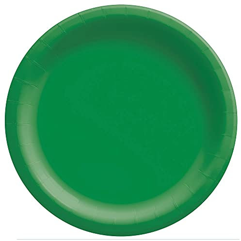 amscan Round Dinner Plate 10 1/2 Green