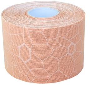THERABAND Kinesiology Tape, Beige/Beige, 1 Roll, with XactStretch Indicators, Long-Lasting Athletic Support for Shoulder & Knee, Latex-Free Sports Tape, Water Resistant, Cut-to-Length