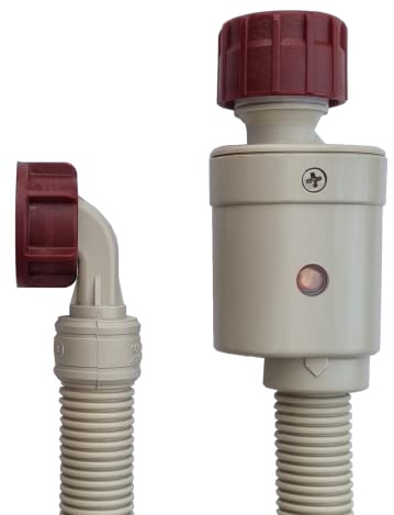 Waschmaschinenschlauch Aquastop, 1,5m / 2m / 2,5m / 3m / 4m / 5m Sicherheitszulaufschlauch mit Wasserstopp – Ersatzschlauch für Waschmaschine & Spülmaschine (2m)