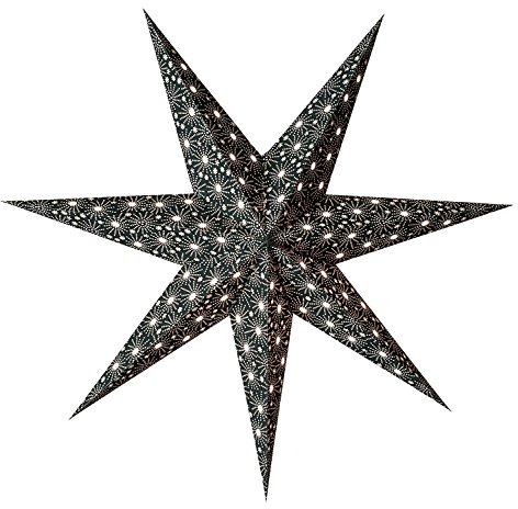 Starlightz Leuchtstern Cristal black - 1 Stück Papierstern - ohne Verstromung - 60 cm Durchmesser