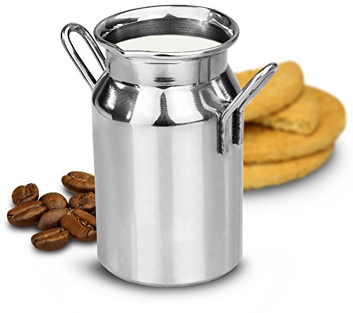 bar@drinkstuff Stainless Steel Mini Milk Churn 4.75oz / 135ml (135ml, 6, Count)