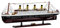 Modellschiff Titanic Model Schiff Holz 80cm Maritime Dekoration kein Bausatz