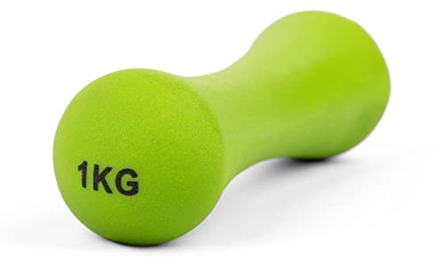Phoenix Fitness RY926 Neoprene Dumbbell Weight for Home and Gym Fitness Exercise Workout Training for Arms and Hands, Single, 1KG, Green