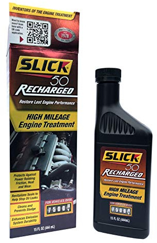 Slick 50 750002 Recharged High Mileage Engine Treatment, 15-Ounce