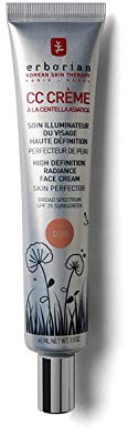 Erborian CC Crème avec Centella Asiatica – Maquillage et illuminateur haute définition – Cosmétique coréen pour le visage avec SPF 25 – Clair – 45 ml