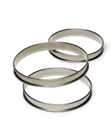 GOBEL - Anillo para tartas de acero inoxidable Ø 10 cm - Anillo para tartas con bordes enrollados - Altura 2,7 cm - Desmoldeo rápido y perfecto - Calidad superior - Made in France