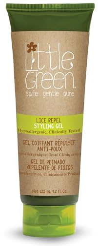 Little Green Kids Lice Guard Hair Styling Gel, Hair Styling Cream for Kids, Lice Prevention Cream, Contains Tea Tree Oil, 4.2oz
