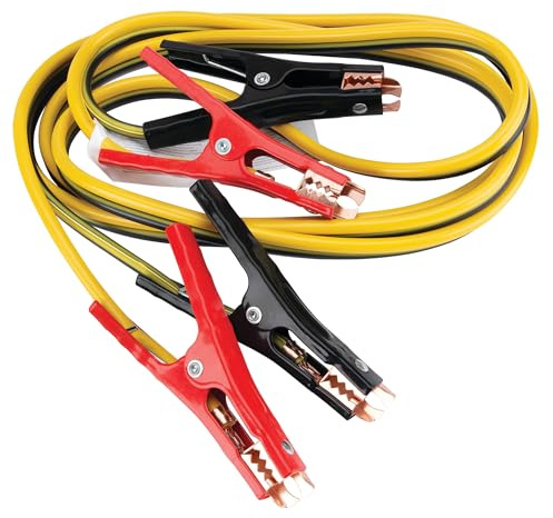 Performance Tool W1671 8GA x 12' (300 AMP) Jumper Cables - Heavy Duty Booster Cables with Copper-Clad Aluminum Wire for Cars, Trucks, and SUVs