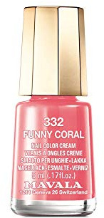 Mavala Mini Color Nail Polish Color Cream - 332 Funny Coral 5ml