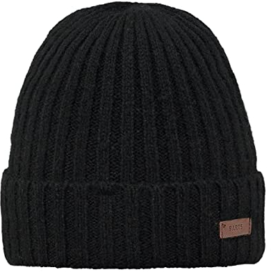 Barts Herren Haakon Turnup Baskenmütze, Schwarz (Nero), One Size (Herstellergröße: Unica)