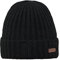 Barts Herren Haakon Turnup Baskenmütze, Schwarz (Nero), One Size (Herstellergröße: Unica)