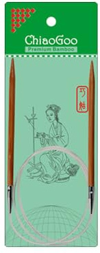 ChiaoGoo 32-Inch Bamboo Circular Knitting Needles, 7/4.5mm