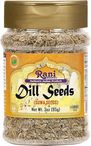 Rani Dill Seeds (Suwa/Sua) Whole, Spice 3oz (85g) PET Jar ~ All Natural | Gluten Friendly | NON-GMO | Kosher | Vegan | Indian Origin, Weed