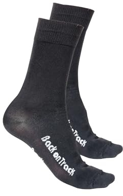 Back on Track Regular Socks 1510 with Welltex Technology, Black, Medium
