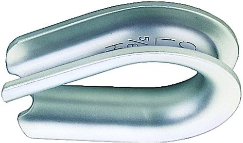 Crosby 1037719 1-2-9/16 (13-15MM) extra heavy wire rope thimbles galvanized