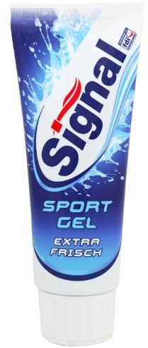 10x Signal Zahnpasta/ Sport-Gel/ extra frisch im Geschmack/hilft effektiv Ihre Zähne vor Karies zu schützen/ je 75ml