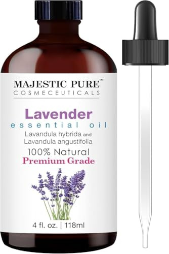 Majestic Pure Lavender Essential Oil, Therapeutic Grade, 4 fl. Oz by Majestic Pure