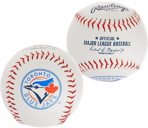 Rawlings MLB Toronto Blue Jays Team Logo Baseball, Official, White