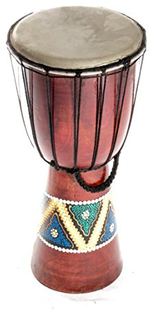 20cm Djembe Bunt Bemalt Djembe Trommel Bongo Drum Handtrommel Buschtrommel Percussion Kinder Fair Trade