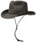 Dorfman Hat Co. Herren Cotton Outback Hut mit Kinnkordel, Braun, Large