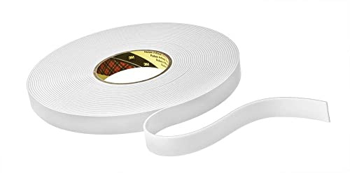 3M Ruban adhésif double face en mousse 9515 W, blanc