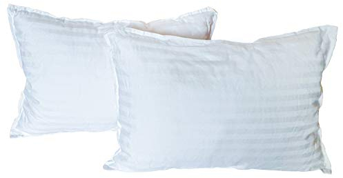 kinder Fluff Almohada para Niños Pequeños (2X). Almohadas para Bebés De Algodón De 300T y Alternativo De Plumón. Cojines Infantiles Hipoalergénicos y Lavable A Máquina para Chiquillo & Viajes