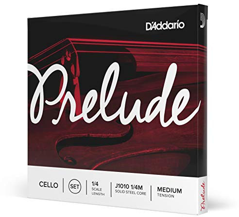 D'Addario Prelude Cello String Set, 1/4 Scale, Medium Tension