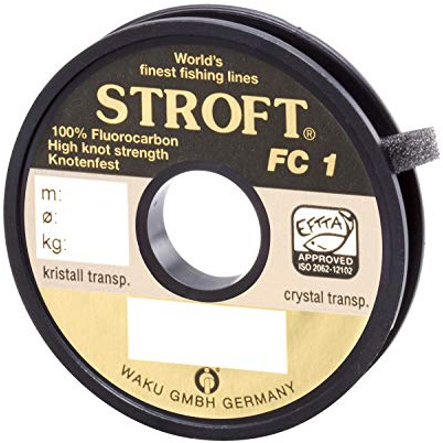 Stroft FC1 Monofile Angelschnur, 25 m, grau, Unisex, 0,520mm-18,4kg