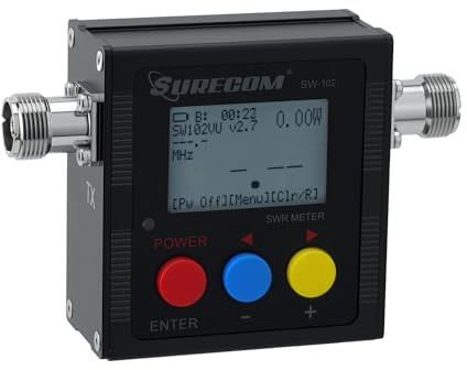 Surecom Gam3Gear SW-102S SO239 Anschluss Digital VHF UHF 125-525 MHz Power & SWR Meter