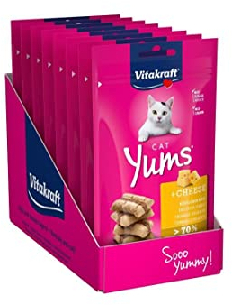 Vitakraft Katzensnack Cat Yums Käse, 9x 40g