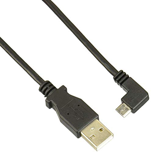 StarTech.com (1m) Right angled Micro USB Charge and Sync Cable M/M (Black)