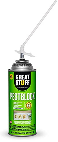 Great Stuff Pestblock 12 oz Insulating Foam Sealant, Gray
