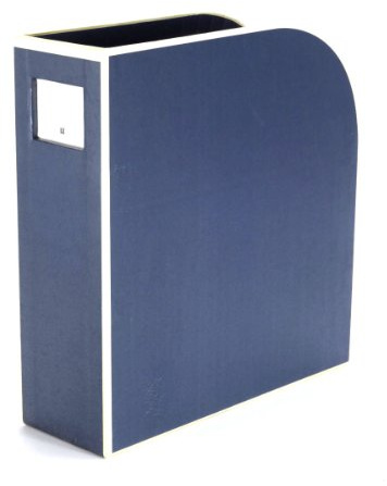 Semikolon 352732 Stehsammler A4 - Zeitschriften-Sammler, Dokumenten-Ordner, Format 10,5 x 26 x 31 cm - marine dunkel-blau