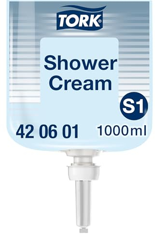 Tork Savon liquide Corps & Cheveux - 420601- Gel douche et Shampooing 2 en 1 pour distributeurs S1 - Qualité Premium parfum frais unisexe 1 x 1000 ml