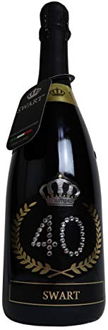 Swart - Idea regalo per compleanno - Bottiglia Tanti Auguri da 0,75L - Etichetta personalizzata con autentici cristalli - spumante Italiano di alta qualità (40 anni)