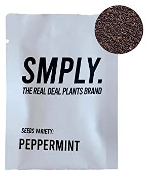 SMPLY. - Graines de menthe poivrée - Valable pour la culture intérieure et extérieure - Idéal pour les jardins urbains, les vergers, les terrasses ou les jardins - Herbe aromatique facile à cultiver