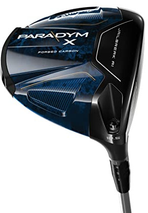 Callaway Golf 2023 Paradym X Driver (vänster hand, Hzrdus silver 50G axel, styv flex, 9 graders loft)