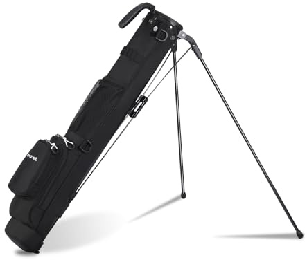 MAZEL Golftasche, 2-Wege-Trennwand, 2 Taschen, verstellbare Schultergurte, hochwertiges 900D-Nylon, leichtes Material, Bleistift-Golftasche für Männer und Frauen