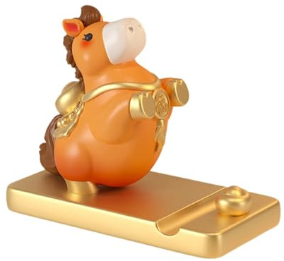 Supporto per telefono da scrivania, con design a cavallo, ornamento per cellulare, benedizione della, per ragazze, adolescenti, bambini, donne, casa, tablet, calza della Befana, compleanno